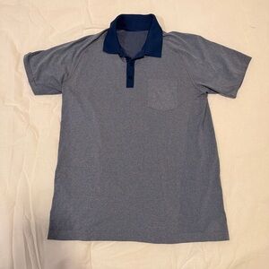Lululemon Men's Blue Polo Shirt